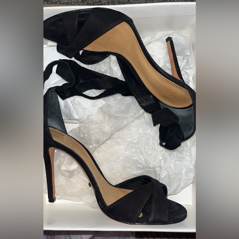 Schutz Black Sandal